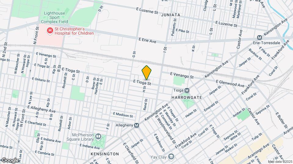 903 E Tioga St Map and Location Details