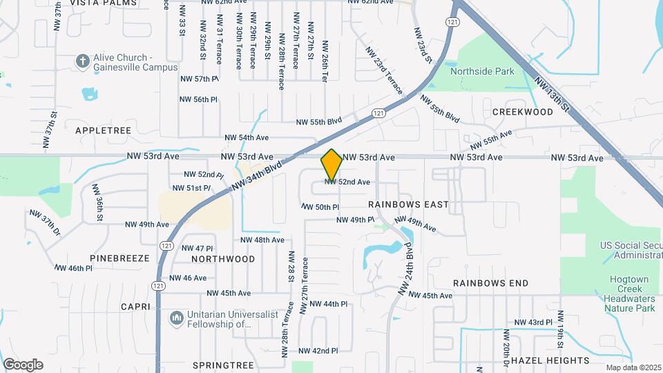 2625 NW 52nd Ave Map and Location Details