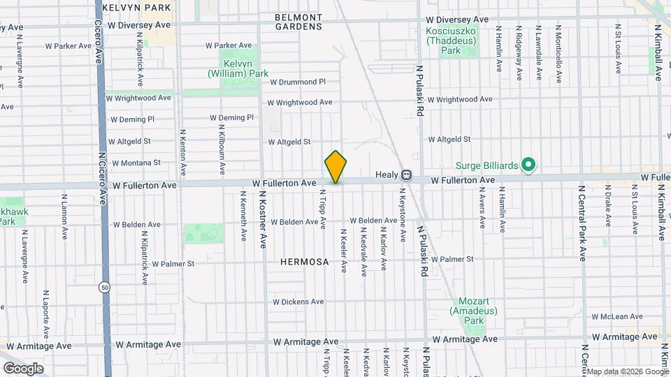 4207 W Fullerton Ave Map and Location Details