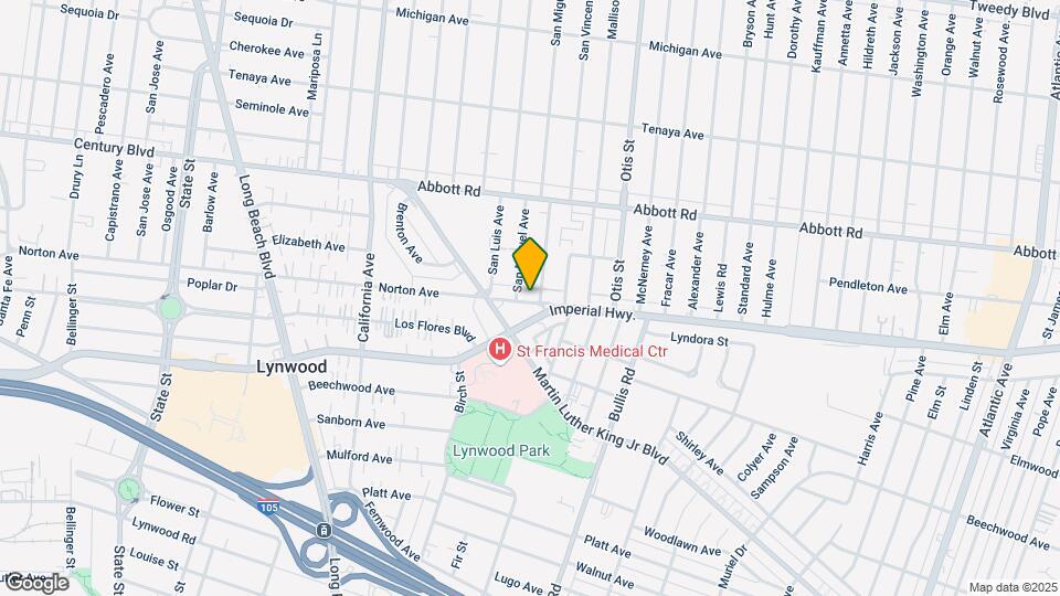 10971 San Vincente Ave Map and Location Details