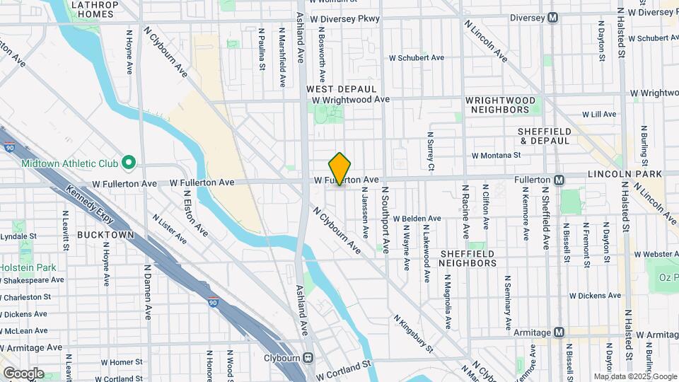 2344 N Greenview Ave Mapa y Detalles de la Ubicación