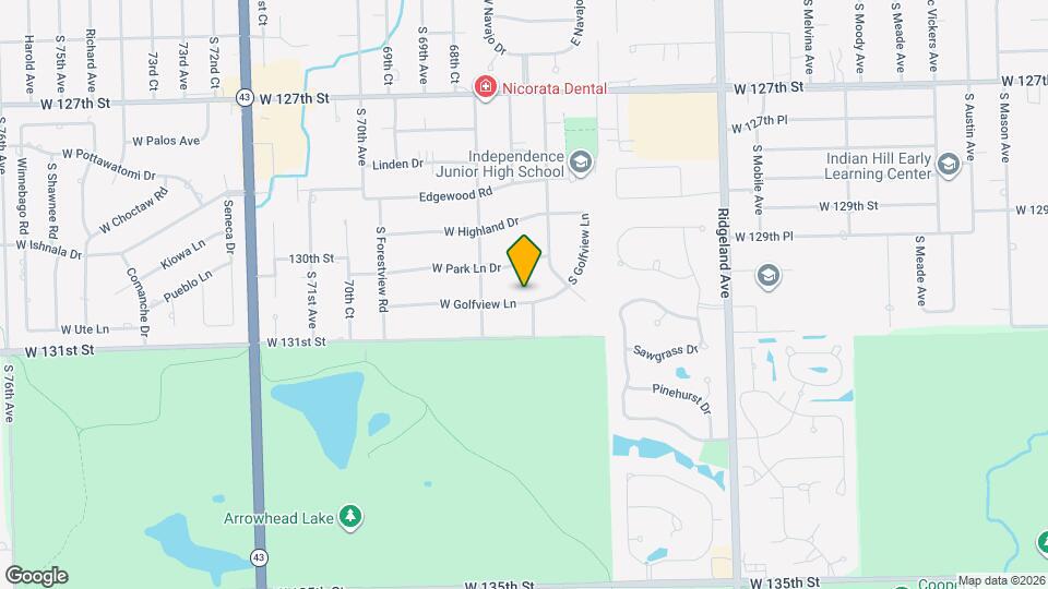 6722 W Golfview Ln Mapa y Detalles de la Ubicación