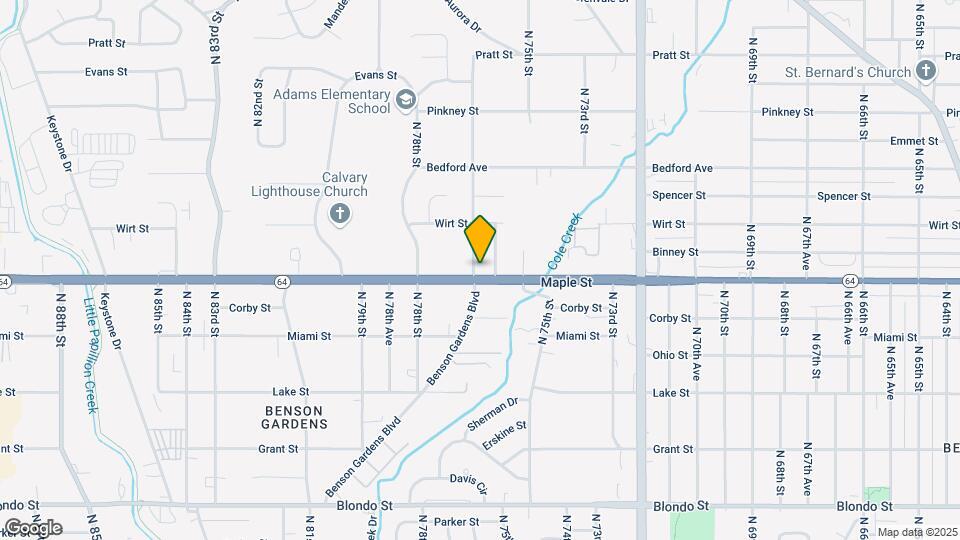 2903 N 76th St Map and Location Details