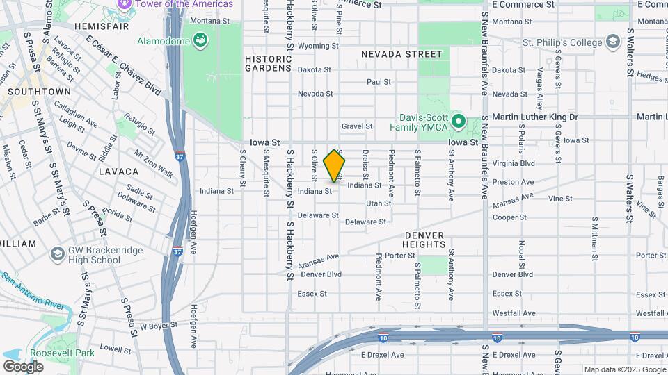 727 Indiana St Map and Location Details