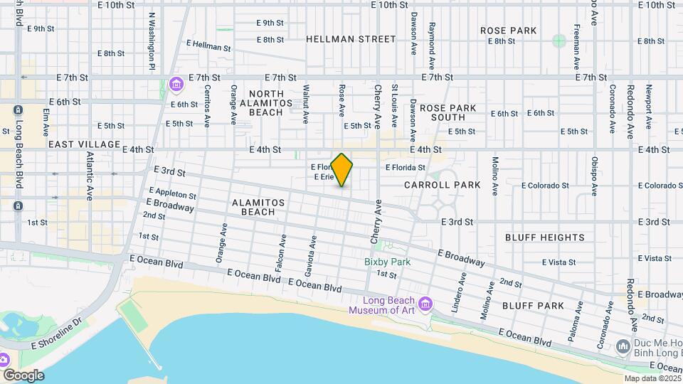1755 E 3rd St Mapa y Detalles de la Ubicación