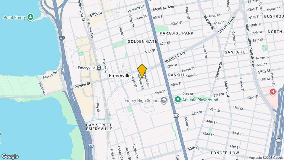 5530 Beaudry St, Unit D Mapa y Detalles de la Ubicación