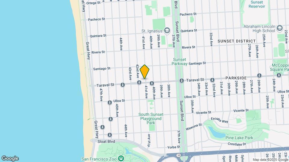 3100 Taraval St Map and Location Details
