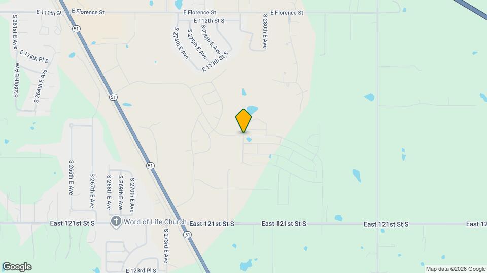 27411 E 117th St S Map and Location Details