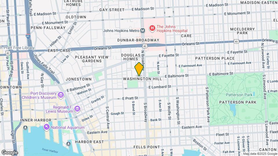 1623 E Baltimore St Map and Location Details