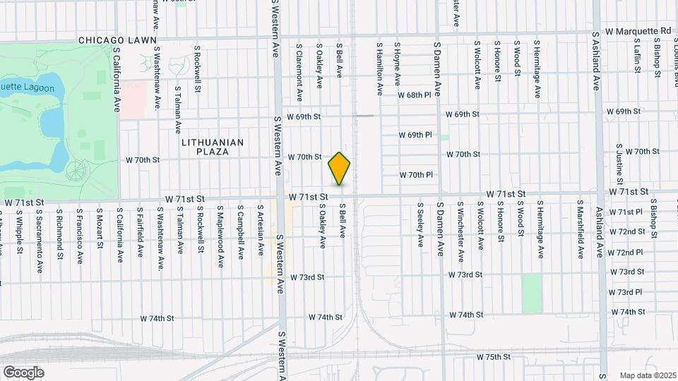 2228 W 71st St, Unit 1 Map and Location Details