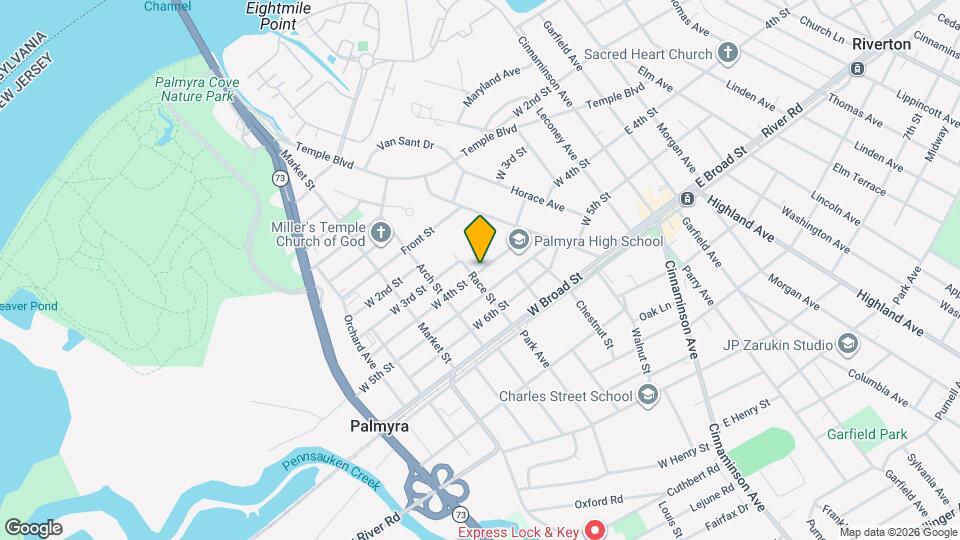 317 W 4th St, Unit 317 W 4th St Palmyra Nj Mapa y Detalles de la Ubicación