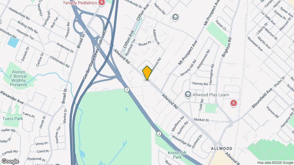 825 Allwood Rd Map and Location Details