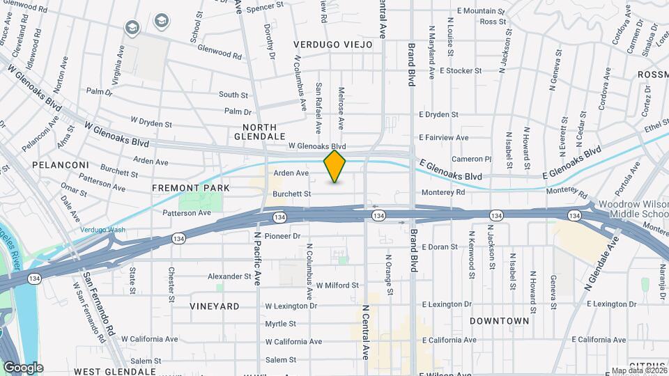 345 Burchett St Map and Location Details
