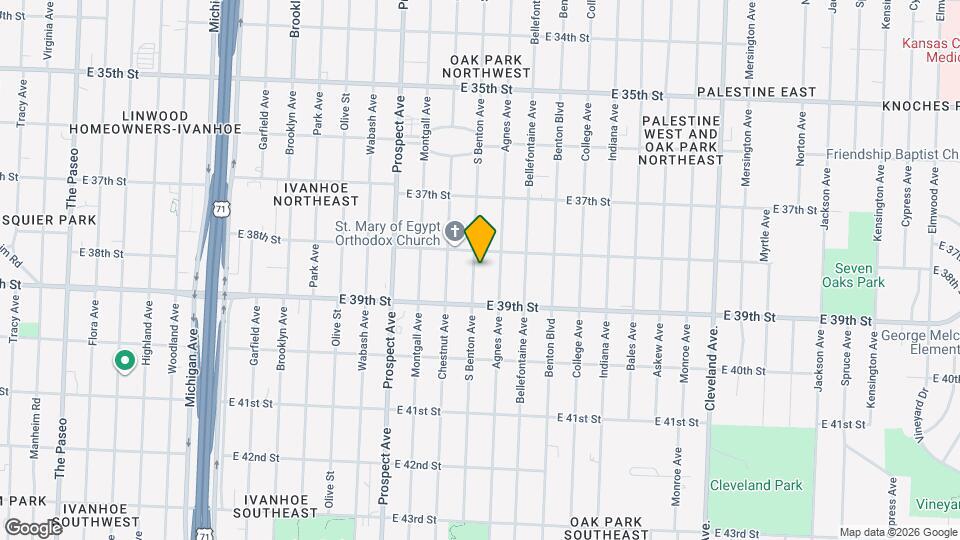 3817 S Benton Ave Map and Location Details