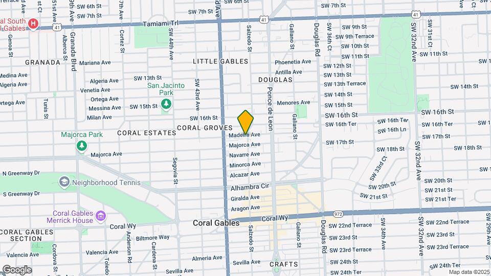 300 Madeira Ave Map and Location Details