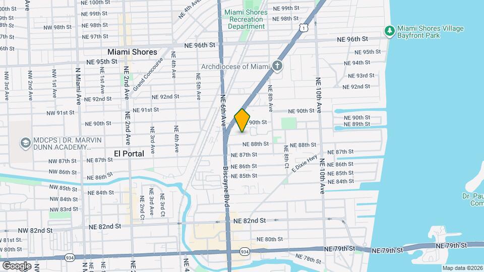 670 NE 88th St Map and Location Details