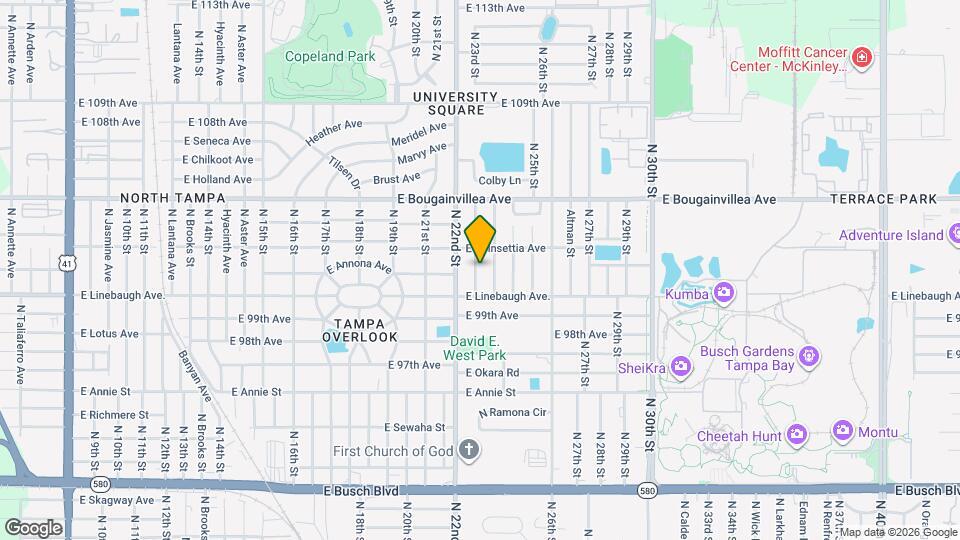 10011 N 23rd St Map and Location Details