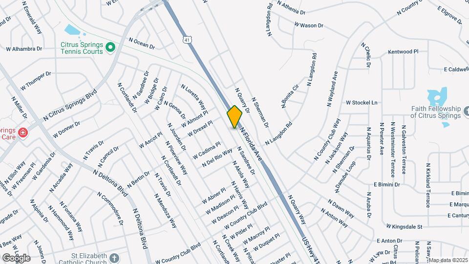9547 N Sandree Dr Map and Location Details