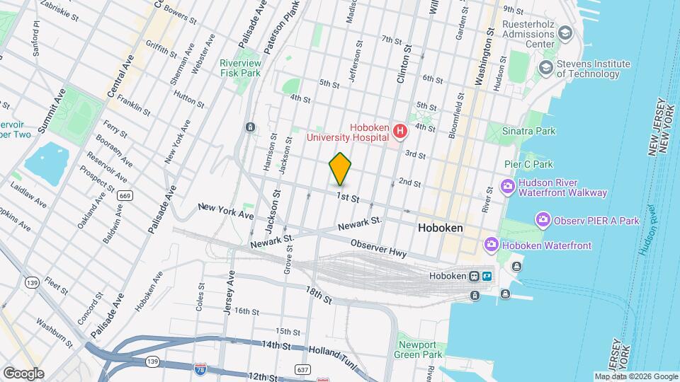114 Adams St Mapa y Detalles de la Ubicación