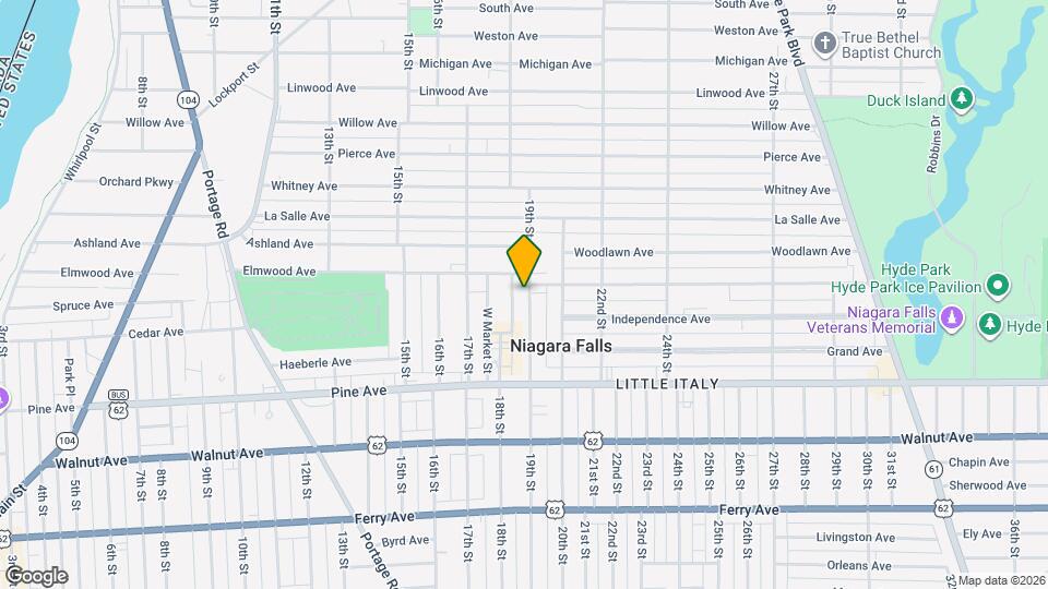 822 19th St Map and Location Details