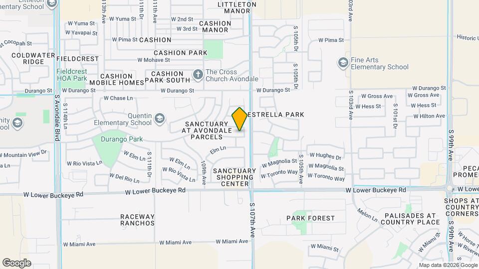 10740 W Mountain View Dr Mapa y Detalles de la Ubicación