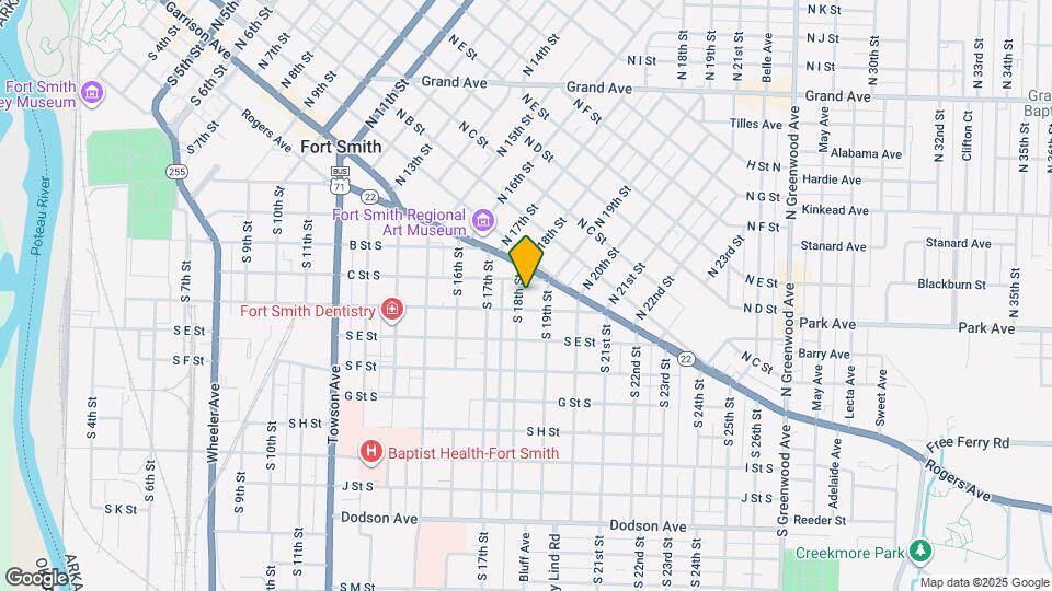 413 S 18th St Map and Location Details
