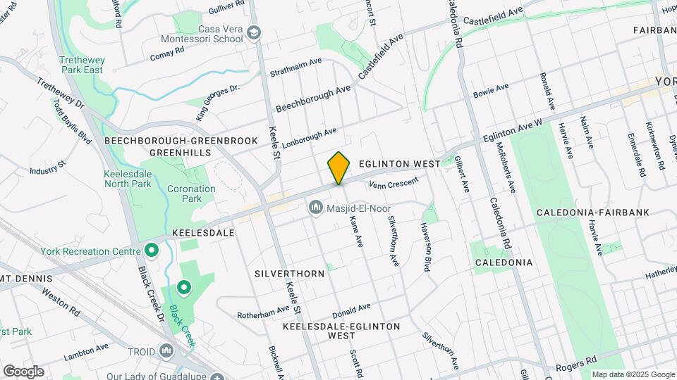 2507-2515 Eglinton Ave W Map and Location Details