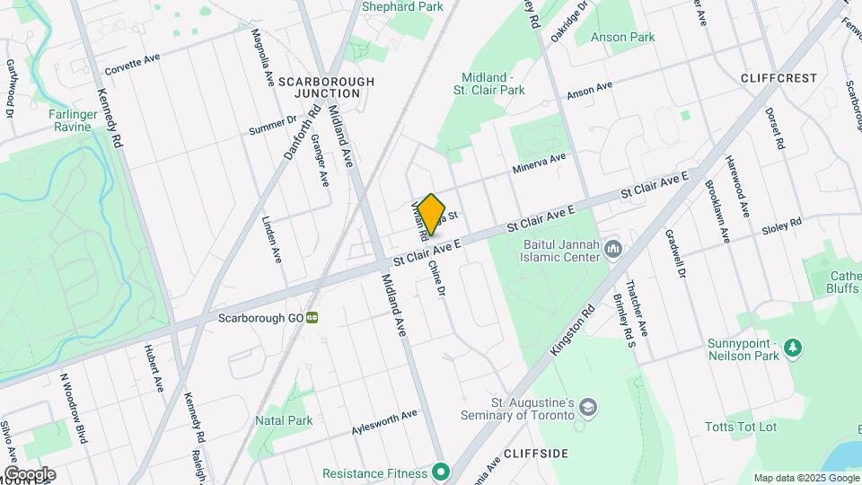3686-3686 St Clair Ave E Map and Location Details