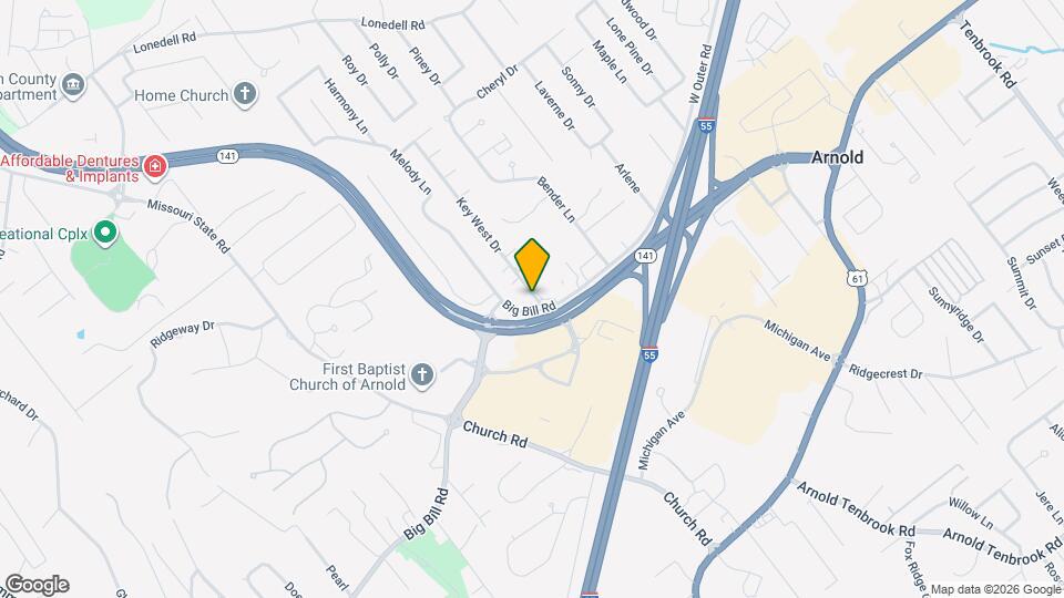 2045 Key West Dr Map and Location Details