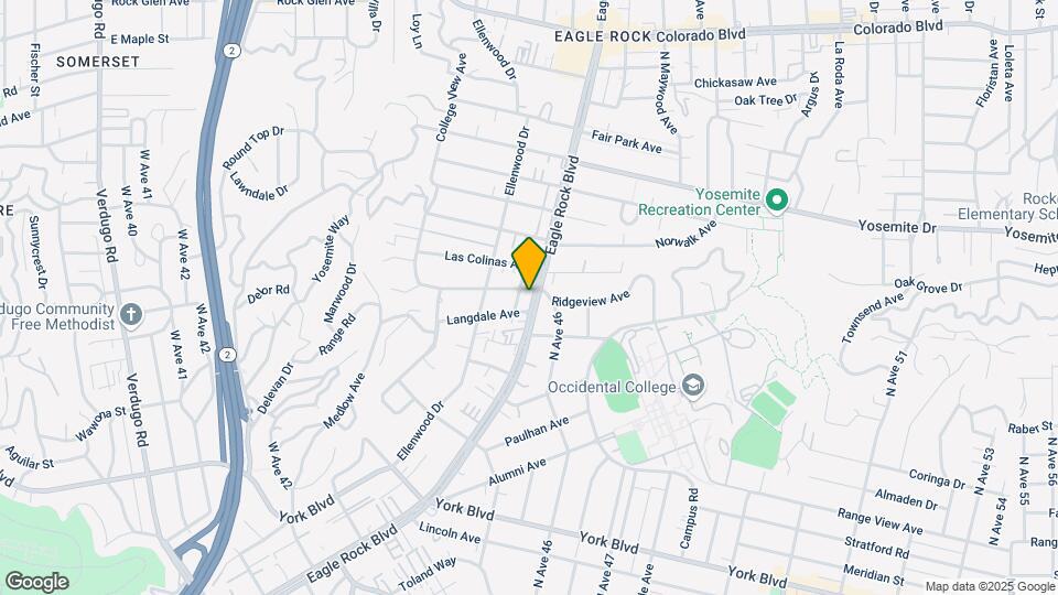 4707 Eagle Rock Blvd Map and Location Details