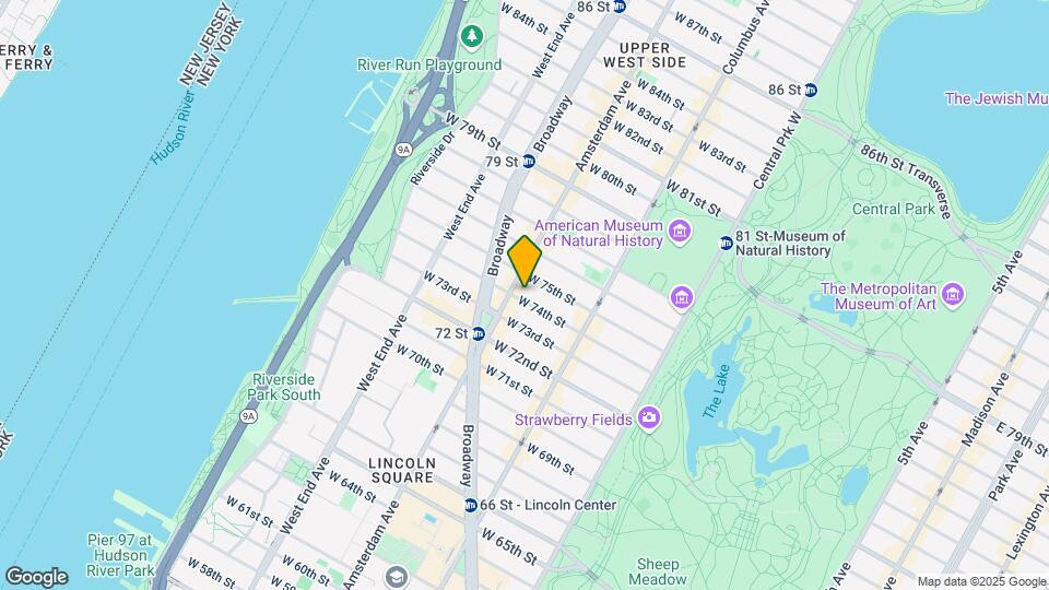 161 W 74th St Mapa y Detalles de la Ubicación