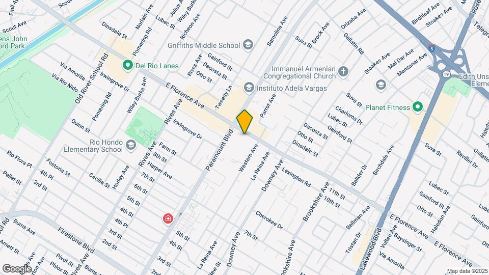 8036 Florence Ave Mapa y Detalles de la Ubicación