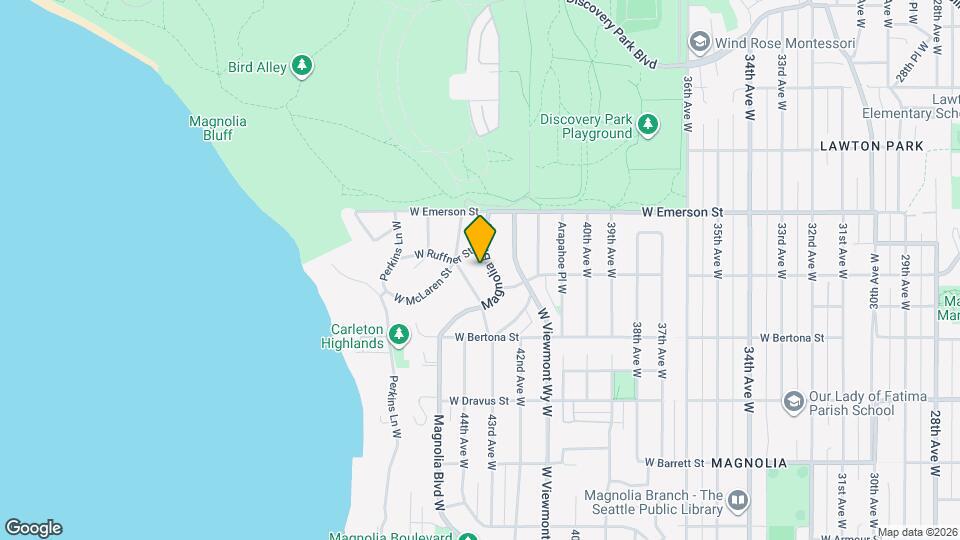 3625 Magnolia Blvd W Map and Location Details