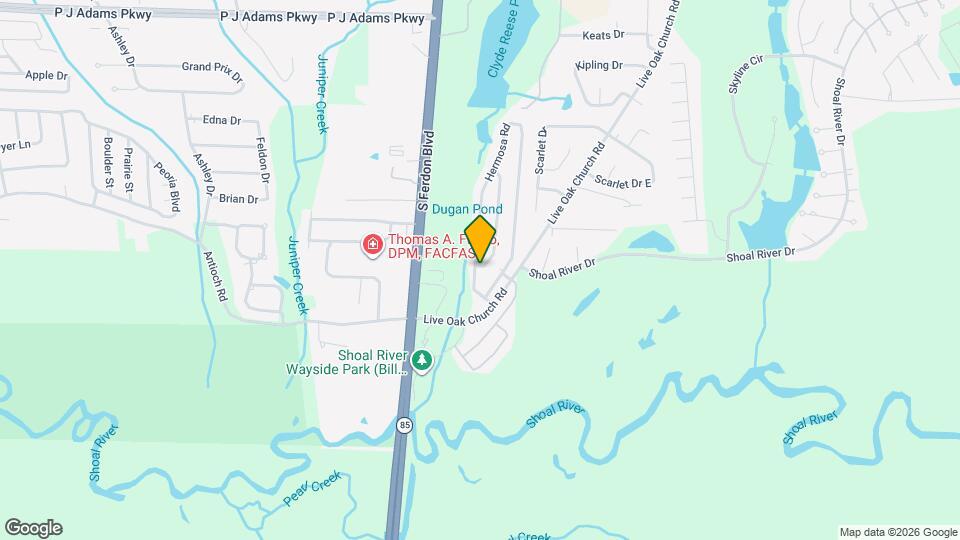 4515 Hermosa Rd Map and Location Details