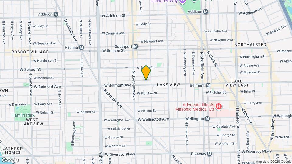 1322 W Belmont Ave, Unit 2W Map and Location Details