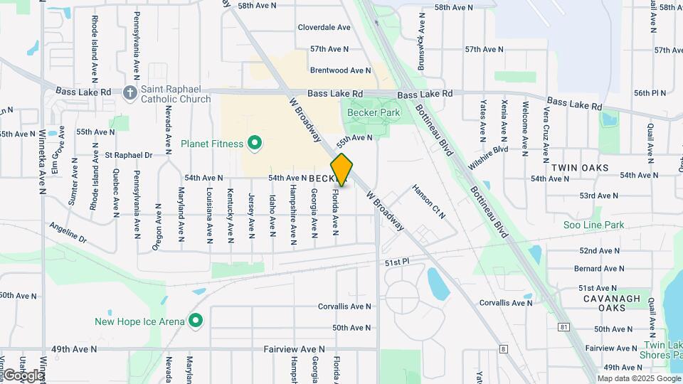 5324 Florida Ave N Map and Location Details