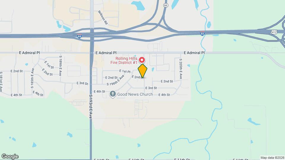 208 S 200th E Ave Map and Location Details