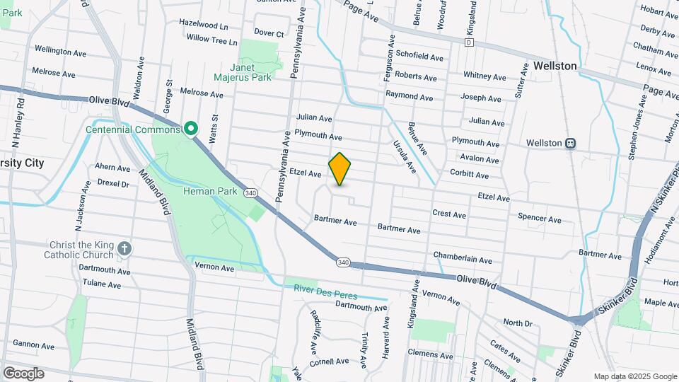 6843 Crest Dr Map and Location Details