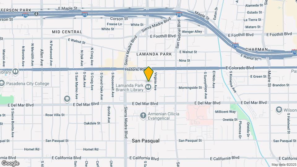 26 Units Prime Pasadena Map and Location Details