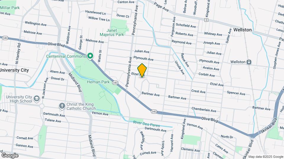 1085 Colby Ave Map and Location Details