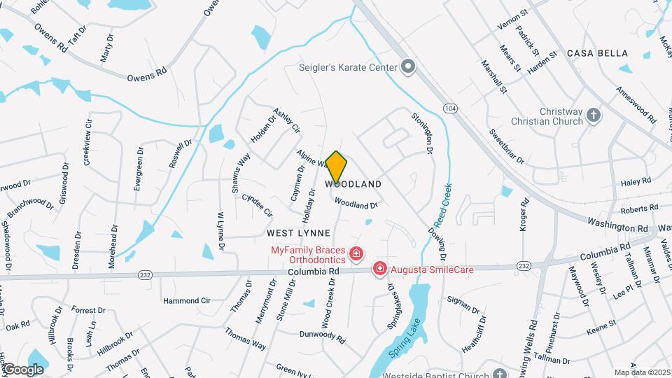 208 Woodland Dr Map and Location Details
