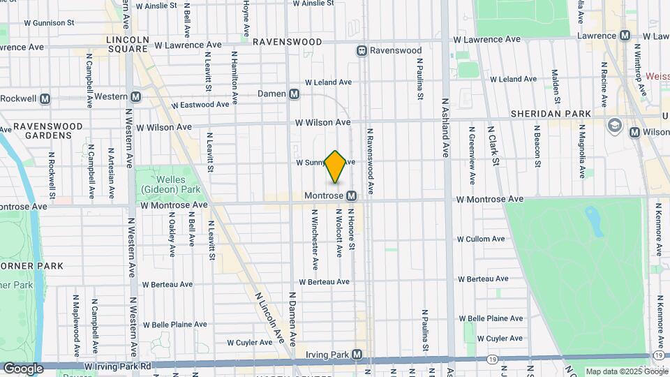4428 N Wolcott Ave Map and Location Details