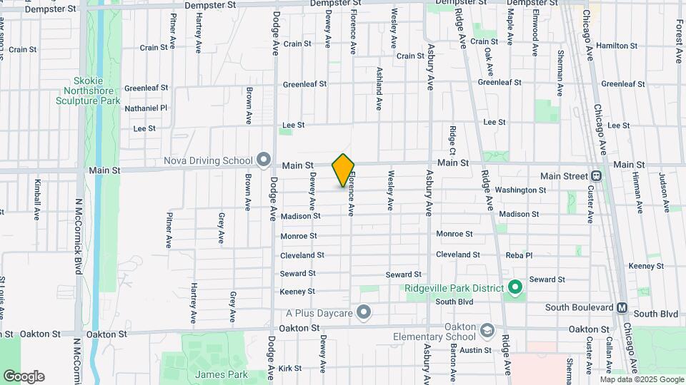 1624 Washington St Map and Location Details