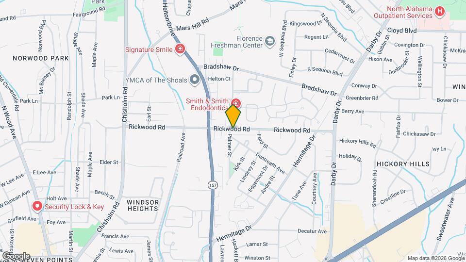 1202 Rickwood Rd Map and Location Details