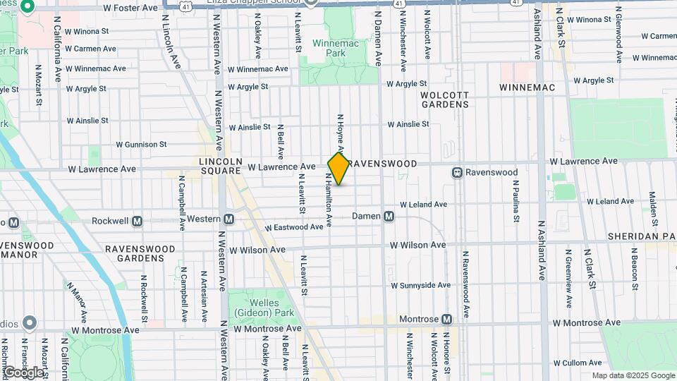 2125 W Giddings St, Unit 1R Map and Location Details