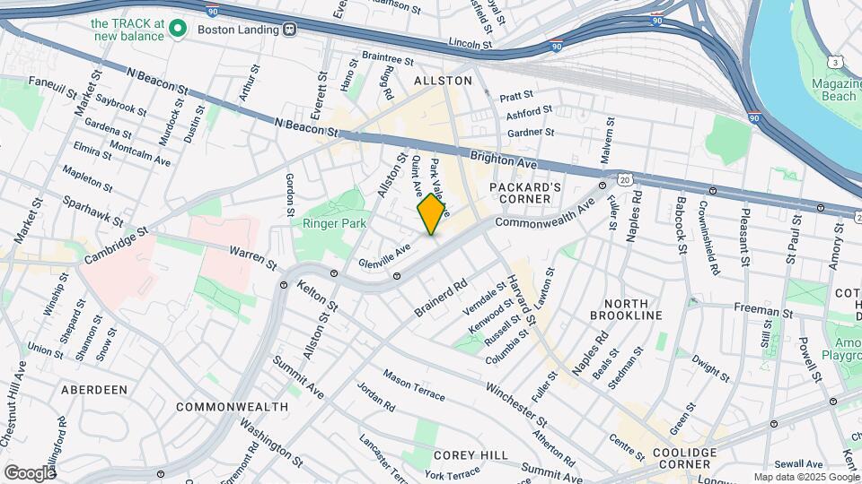 1277 Commonwealth Ave Map and Location Details
