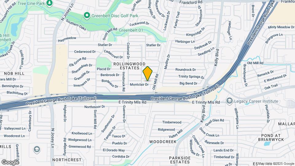 2307 Montclair Dr Map and Location Details