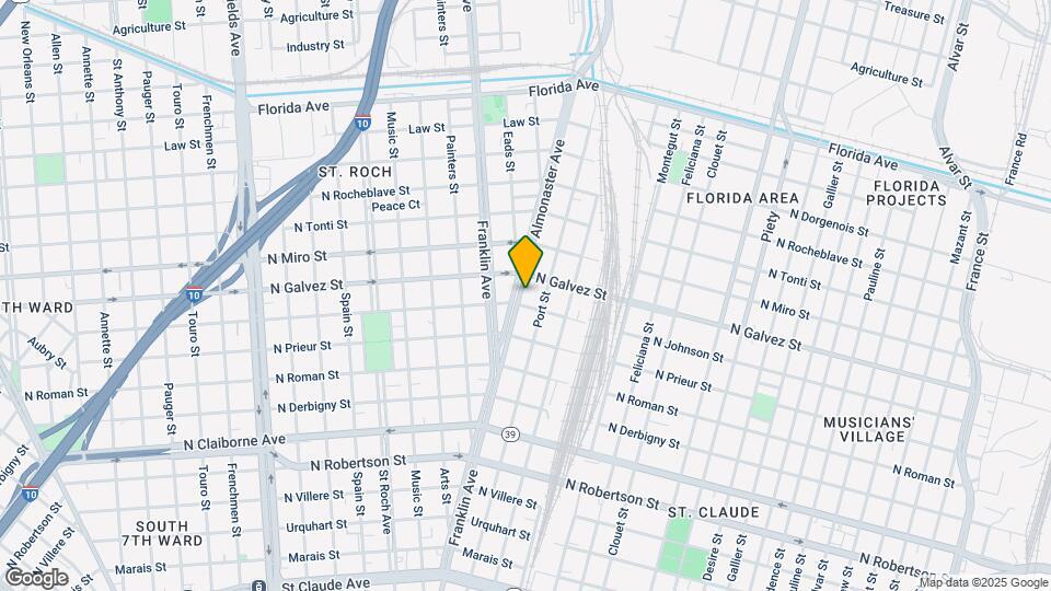 2013 Almonaster Ave Map and Location Details