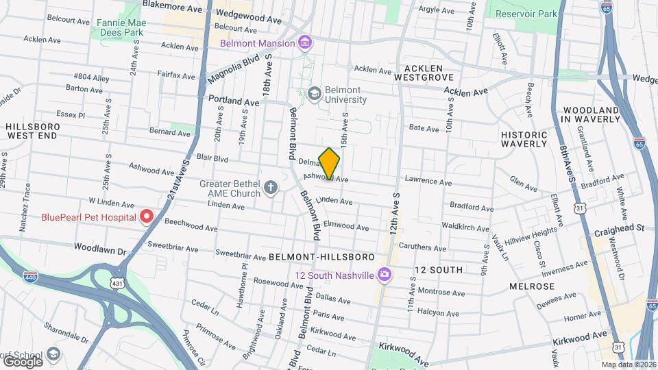 1509 Ashwood Ave Map and Location Details