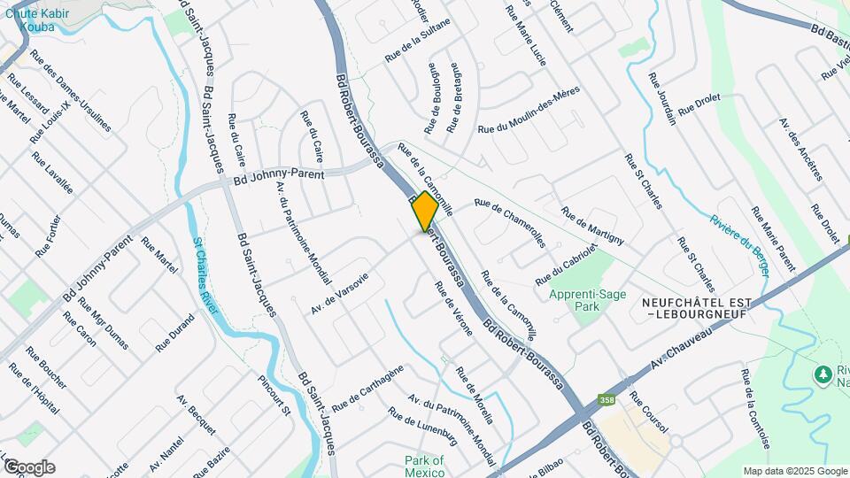 9600 De Vérone Rue Map and Location Details